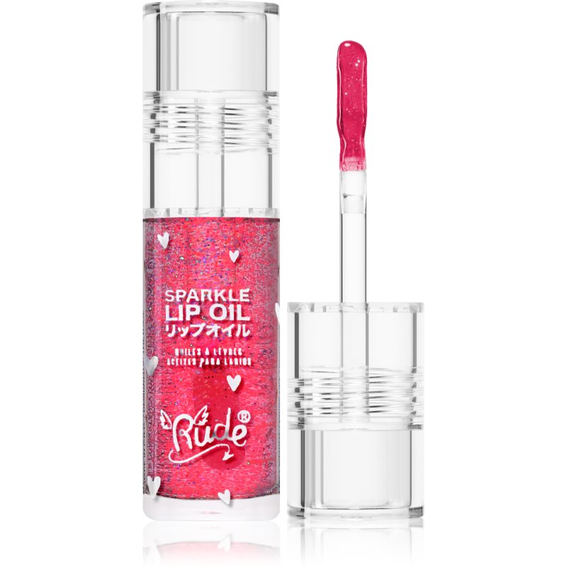 Rude Cosmetics Rude Cosmetics Manga Collection Sparkle Lip Oil λάδι με χρώμα για τα χείλη με ενυδατικό αποτέλεσμα απόχρωση Watermelon 4 γρ