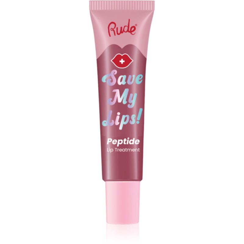 Rude Cosmetics Save My Lips tápláló és hidratáló ajakbalzsam peptidekkel árnyalat Lychee 15 ml akciós termékkép 1
