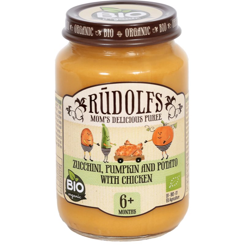 Rudolf’s BIO cuketa, dýně, brambory s kuřecím masem detský príkrm 190 g kúpite na Notino.sk