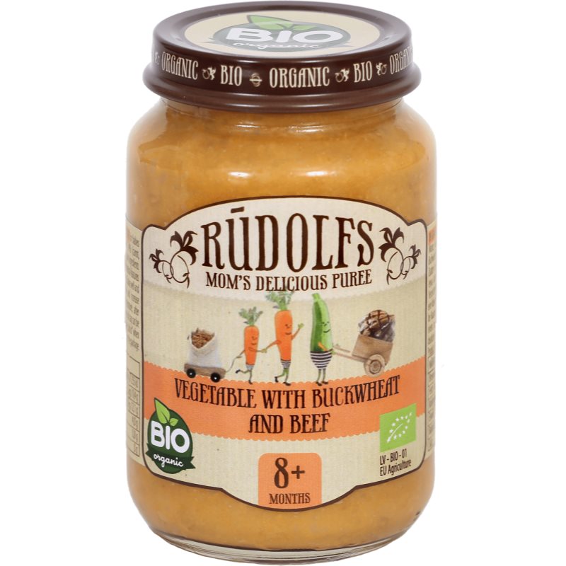 Rudolf’s BIO zelenina s pohánkou a hovädzím mäsom detský príkrm 190 g kúpite na Notino.sk