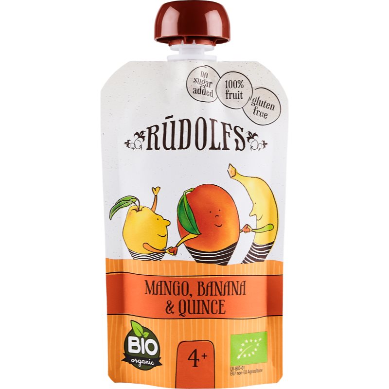 Rudolf’s BIO mango, banán a dule ovocný príkrm 110 g