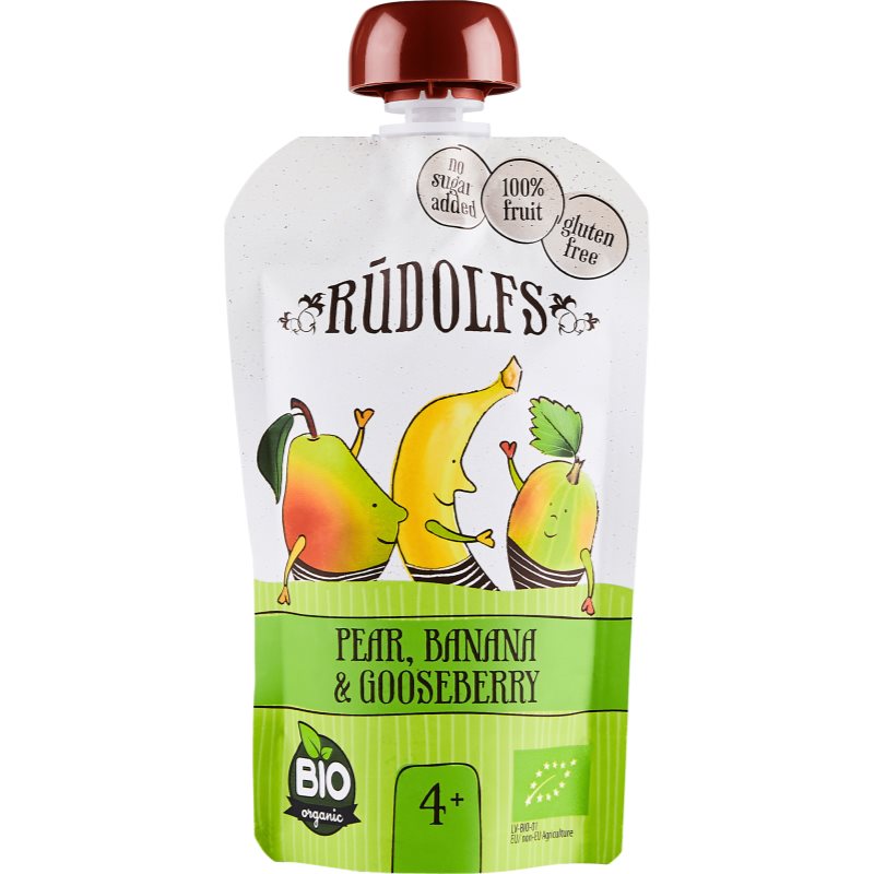 Rudolf’s BIO hruška, banán, angrešt ovocný príkrm 110 g kúpite na Notino.sk