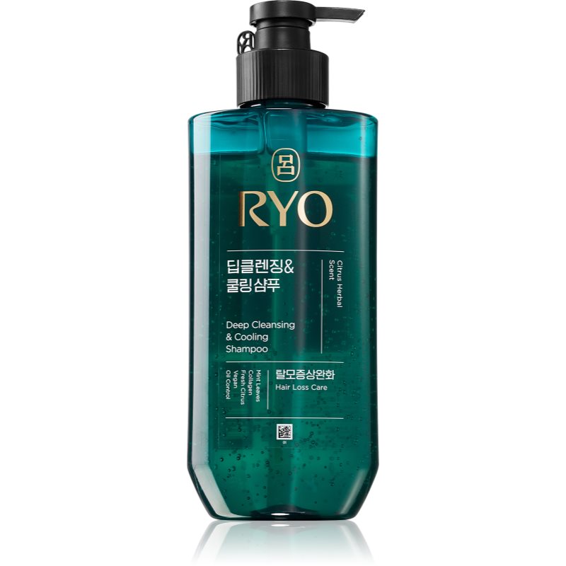 RYO Deep Cleansing & Cooling Shampoo tiefenreinigendes Shampoo mit kühlender Wirkung 480 ml