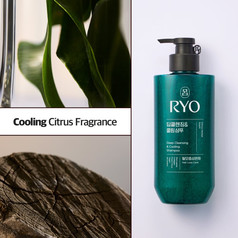 RYO Deep Cleansing & Cooling Shampoo hloubkově čisticí šampon s chladivým účinkem 480 ml (obrázek 4)