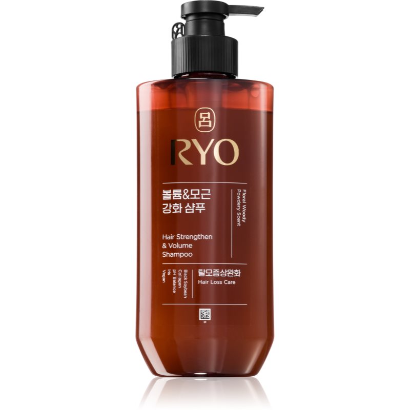 RYO Hair Strengthen & Volume Shampoo Pflegendes Shampoo mit verstärkender Wirkung für mehr Haarvolumen 480 ml