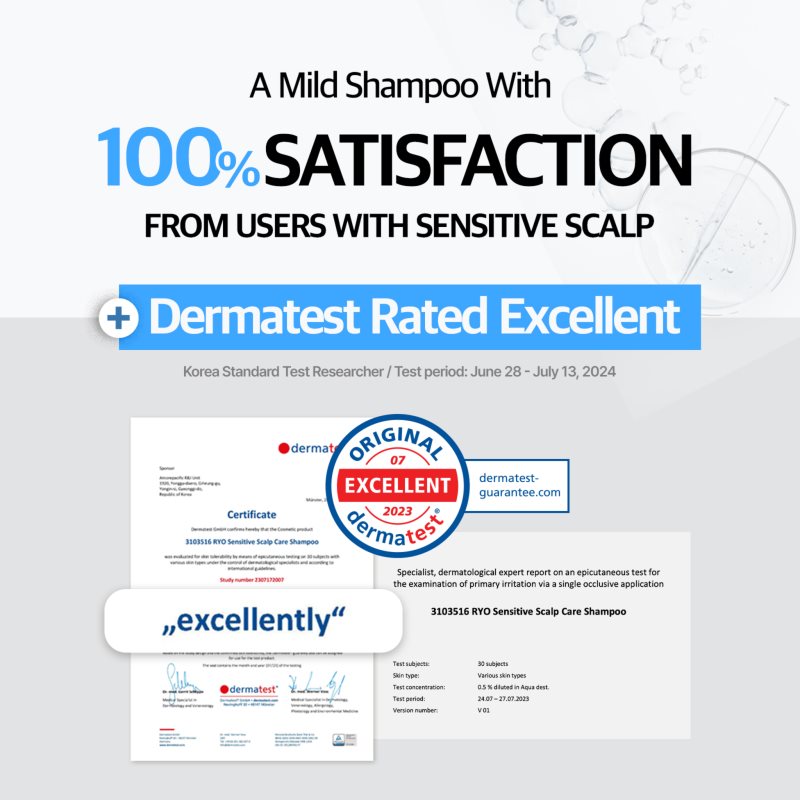 RYO Sensitive Scalp Care Shampoo zklidňující šampon pro citlivou pokožku hlavy 480 ml (obrázek 6)