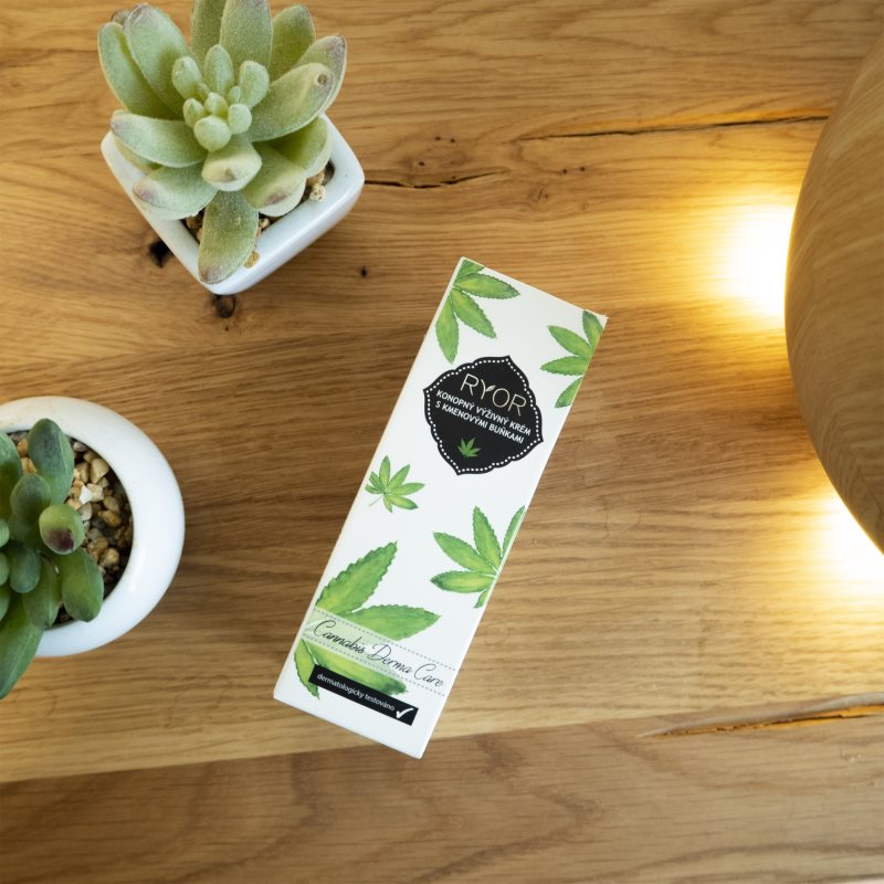 RYOR Cannabis Derma Care konopný výživný krém s kmenovými buňkami 50 ml (obrázek 3)