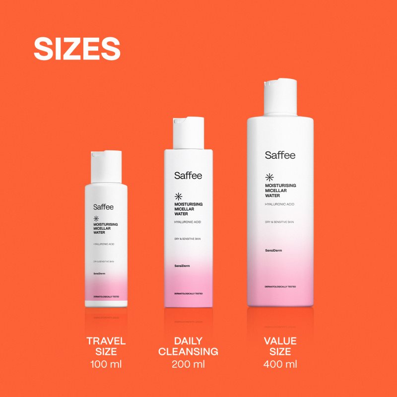 Saffee SensiDerm Moisturising Micellar Water micelárna voda pre suchú až citlivú pleť 100 ml (obrázok 5)