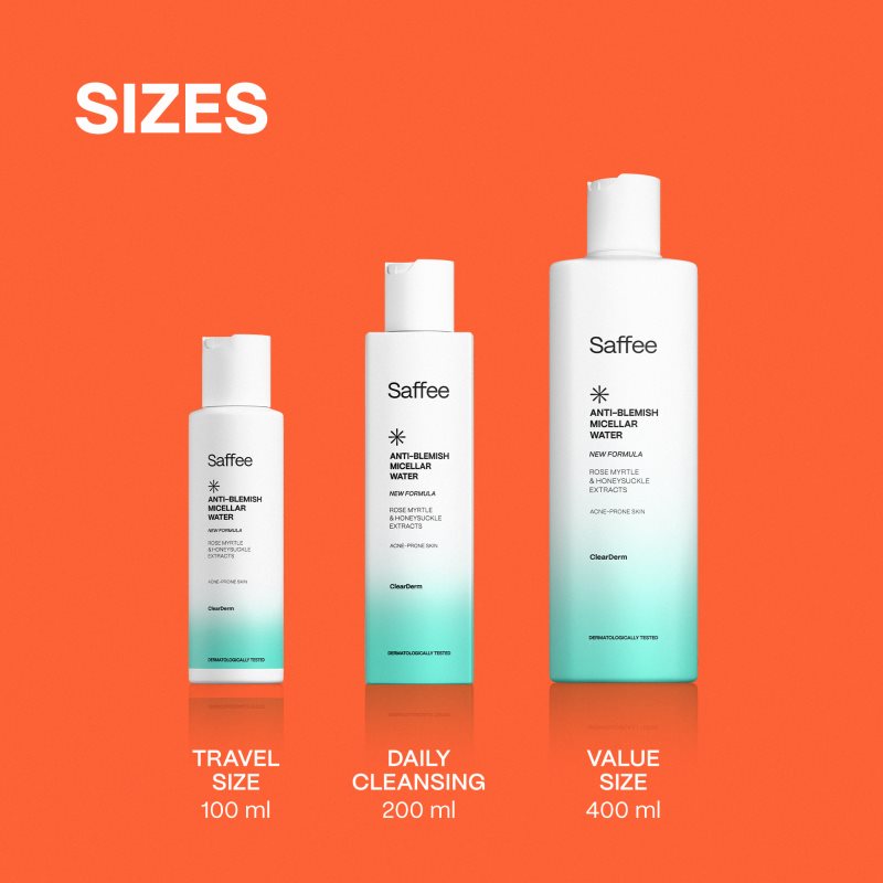 Saffee ClearDerm Anti-blemish Micellar Water micelárna voda pre problematickú pleť 100 ml (obrázok 5)