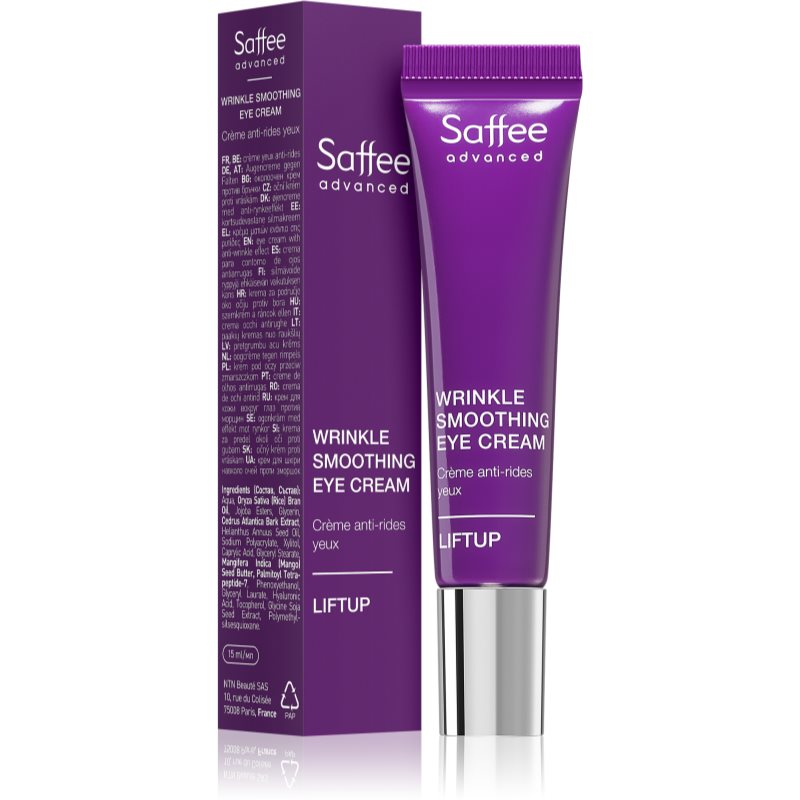 Saffee Advanced LIFTUP Wrinkle Smoothing Eye Cream paakių kremas nuo raukšlių 15 ml