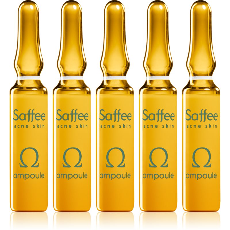 Saffee Acne Skin Omega Ampoules: 7-days Intensive Soothing Acne Treatment Ampoule – 7-day Intensive Treatment To Soothe Acne Symptoms 7x2 Ml
