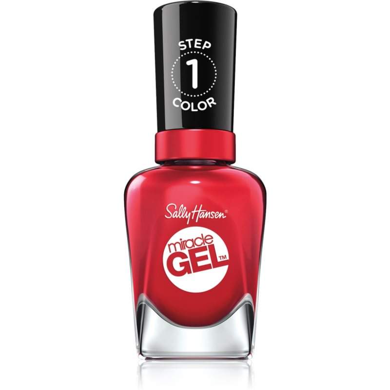 E-shop Sally Hansen Miracle Gel™ gelový lak na nehty bez užití UV/LED lampy odstín 444 Off With Her Red! 14,7 ml