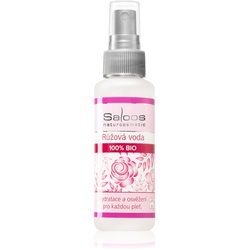 Saloos Floral Water Rose 100% Bio virágos arcvíz frissítő és revitalizáló hatással 50 ml