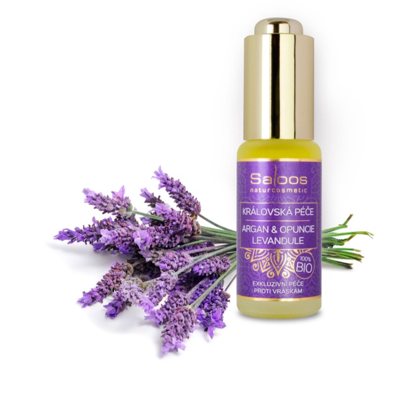 Saloos Bio King's Care Argan & Opuntia & Lavender біо арганова олійка з ароматом лаванди 20 мл