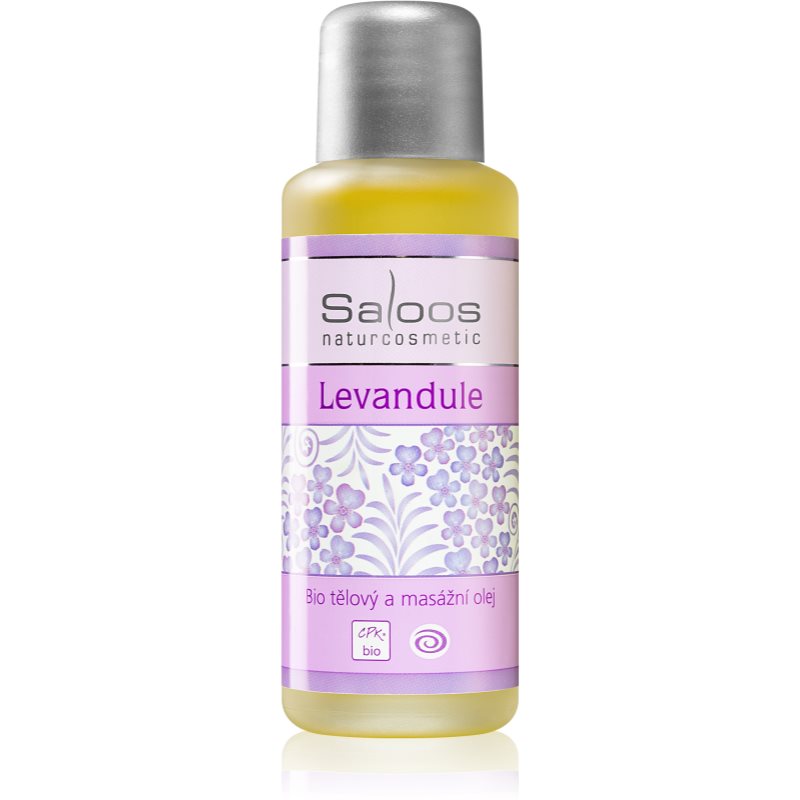Saloos Bio Body And Massage Oils Lavender masažinis kūno aliejus 50 ml