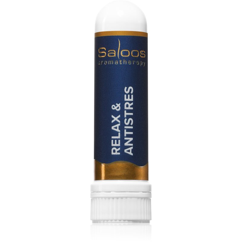 Saloos Aromatherapy Relax & Antistres neusinhaler met Essentiele Olieën 1 st