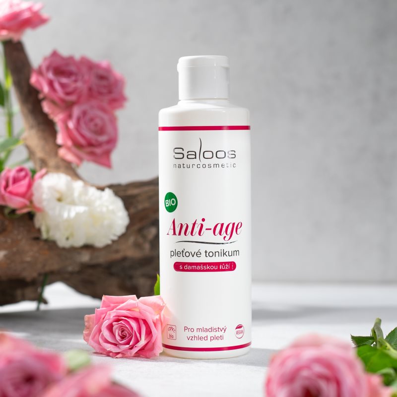 Saloos Anti-Age bőrkisimító tonik a fiatalos kinézetért Damaszk rózsa 200 ml termék 2. képe