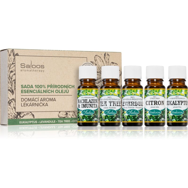 Saloos Aromatherapy Home Aroma Aid Kit rinkinys (su eteriniais aliejais)