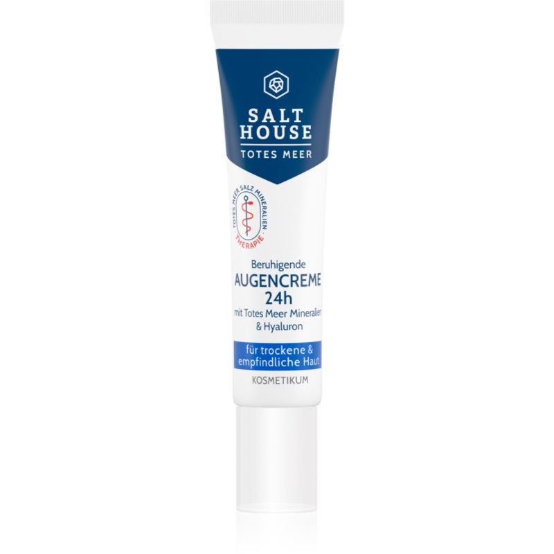 Salt House Dead Sea Therapy Eye Cream 24h feuchtigkeitsspendende Augencreme mit Hyaluronsäure 15 ml