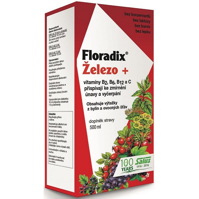 Salus Floradix Železo+ sirup na podporu krvotvorby 500 ml kúpite na Notino.sk