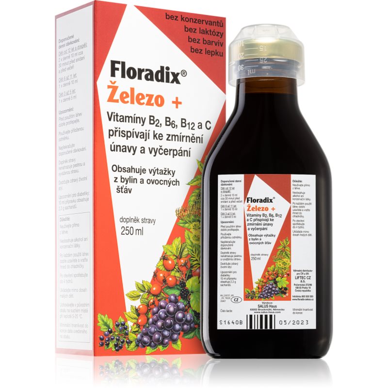 Salus Floradix Železo sirup s revitalizačným účinkom 250 ml kúpite na Notino.sk