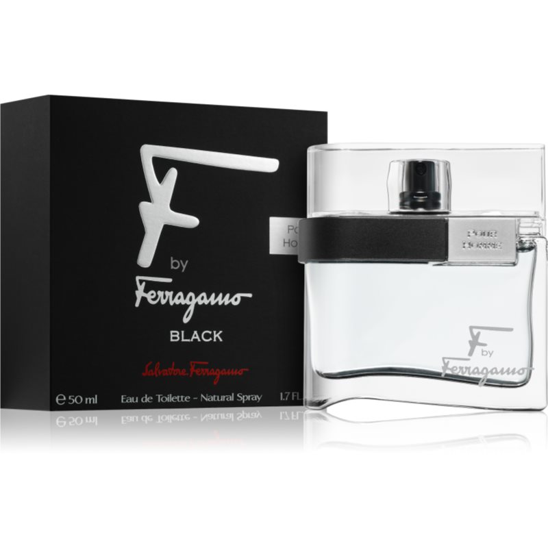 Salvatore Ferragamo F By Ferragamo Black Eau De Toilette For Men 50 Ml