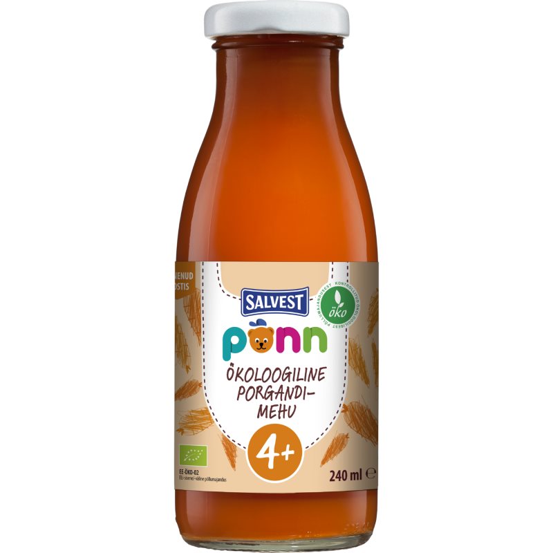 Salvest Põnn BIO sok warzywny z miąższem marchew 240 ml