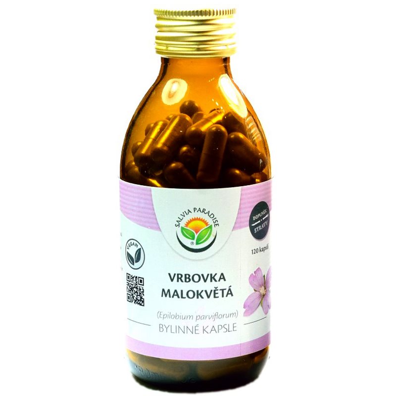 Salvia Paradise Vrbovka malokvětá bylinné kapsle kapsle pro podporu zdraví močových cest 120 cps