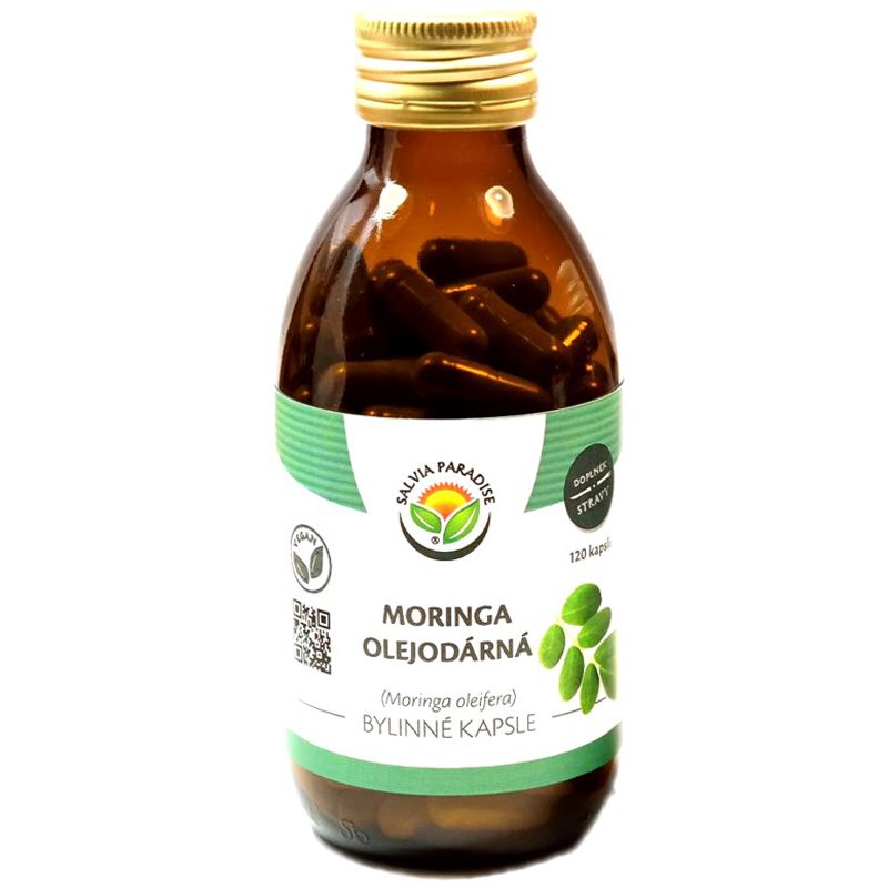 Salvia Paradise Moringa olejodárná bylinné kapsle kapsle pro detoxikaci organismu a podporu imunity 120 cps