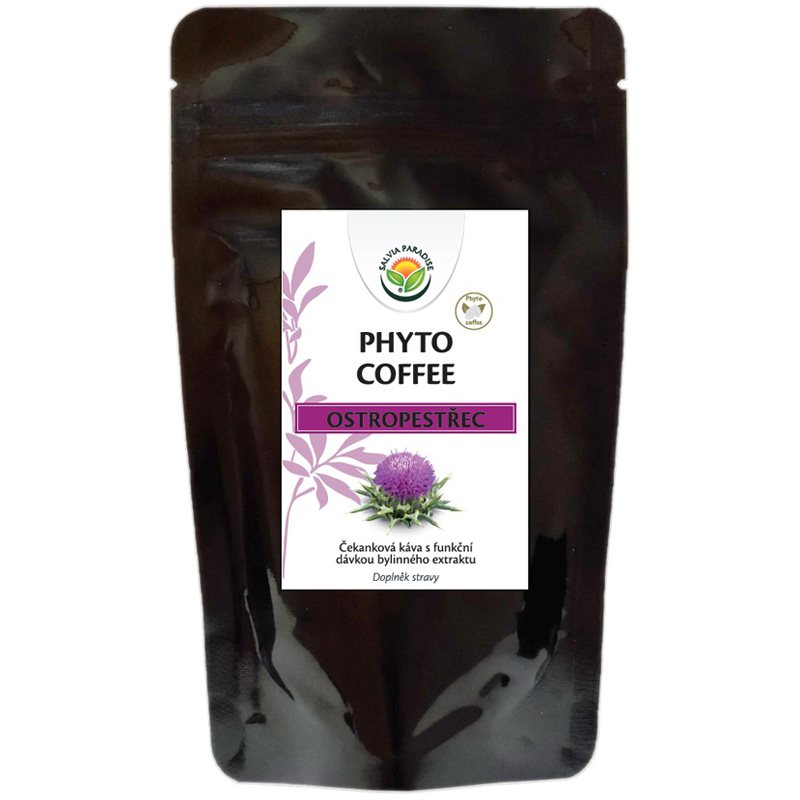 Salvia Paradise Phyto coffee Ostropestřec mletá káva bez kofeinu s extraktem z kořene čekanky 100 g