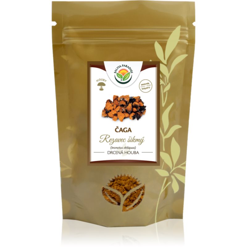 Salvia Paradise Čaga rezavec šikmý drcený adaptogenní nápoj pro vaši pohodu 100 g