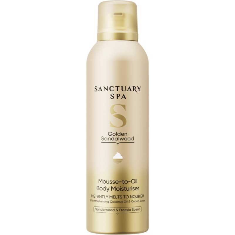 Sanctuary Spa Golden Sandalwood hydratační krémová pěna s oleji 200 ml