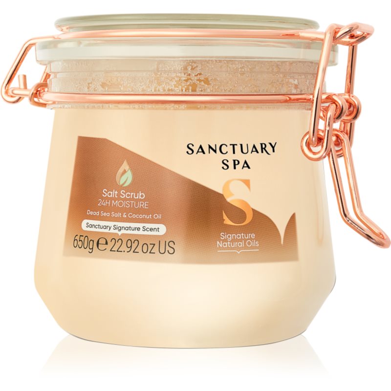 Sanctuary Spa Signature Natural Oils salt scrub with nourishing and moisturising effect 650 g
