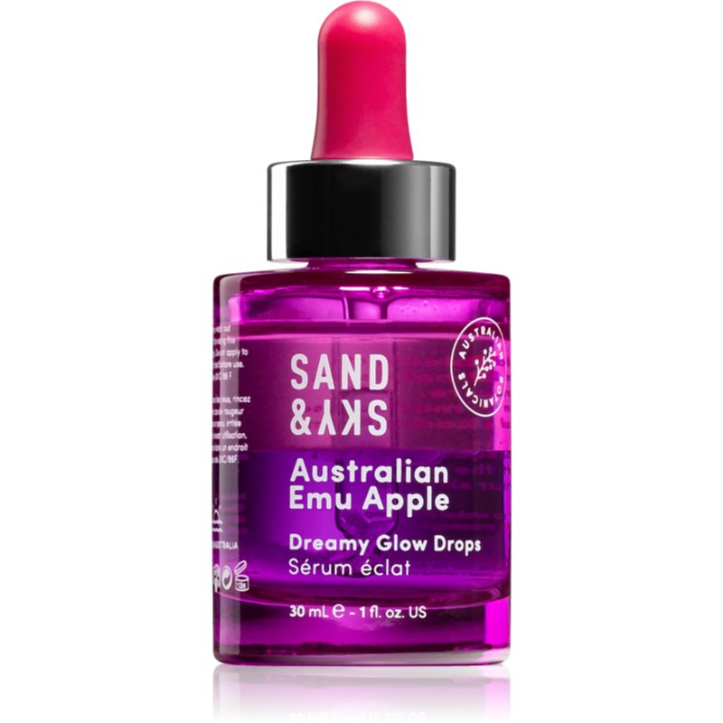 Sand & Sky Australian Emu Apple Dreamy Glow Drops двофазна сироватка для сяючої шкіри 30 мл