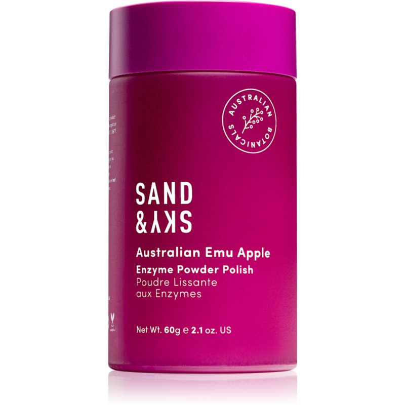 Sand & Sky Australian Emu Apple Enzyme Powder Polish fermentinis šveitiklis skaistinamojo ir glotninamojo poveikio 60 g