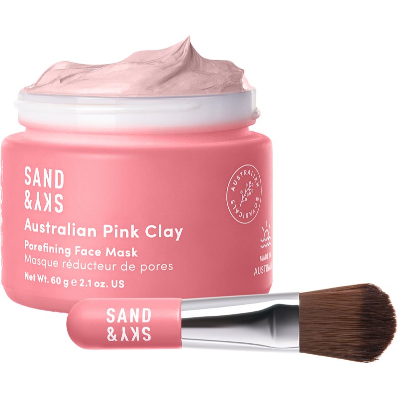 Sand & Sky Australian Pink Clay Porefining Face Mask маска-детокс для розширених пор 60 гр