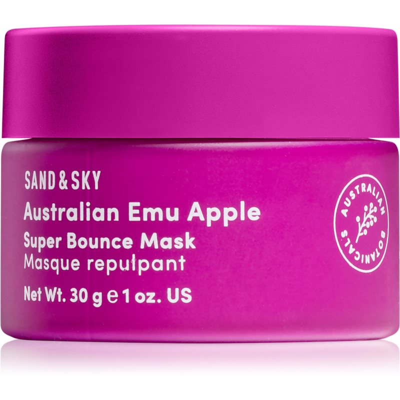 Sand & Sky Australian Emu Apple Super Bounce Mask drėkinamoji ir skaistinamoji kaukė veidui 30 g