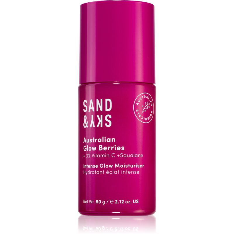 Sand & sky australian glow berries intense glow moisturiser hidratáló fluid az élénk bőrért 60 g