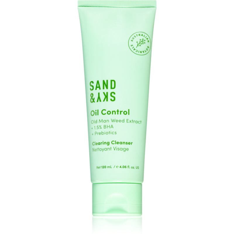 E-shop Sand & Sky Oil Control Clearing Cleanser osvěžující čisticí gel pro mastnou a problematickou pleť 120 ml