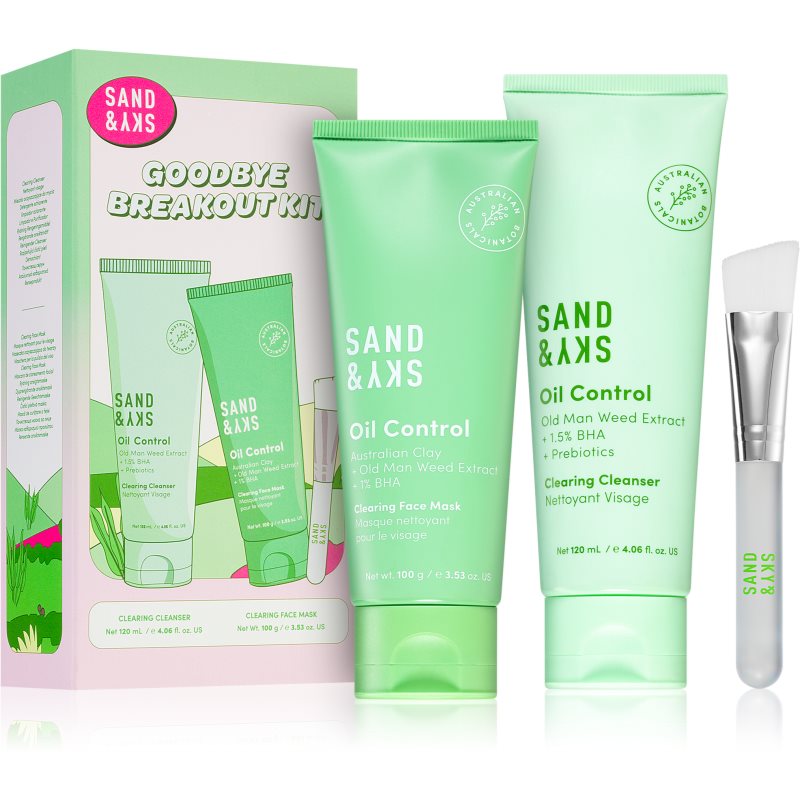 Sand & Sky Goodbye Breakout Kit подарунковий набір (для проблемної та жирної шкіри)