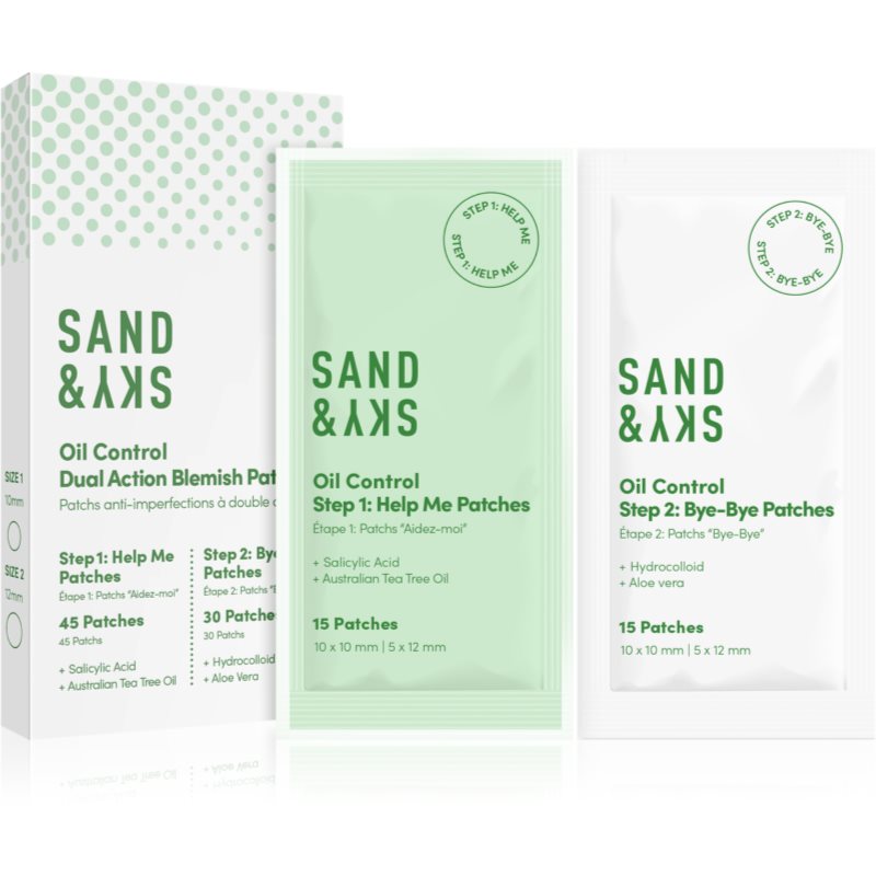 Sand & Sky Oil Control Dual Action Blemish Patches Lokal aknebehandling 75 st. female
