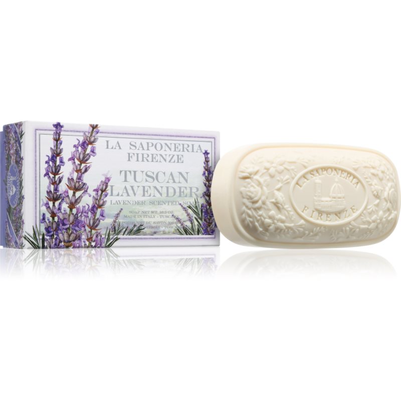 Saponificio Artigianale Fiorentino Tuscan Lavender Savon Solide Naturel Arôme Lavande 300 G