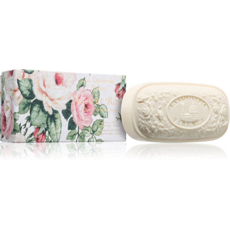 Saponificio Artigianale Fiorentino Rose Savon Solide Naturel Arôme Rose 300 G