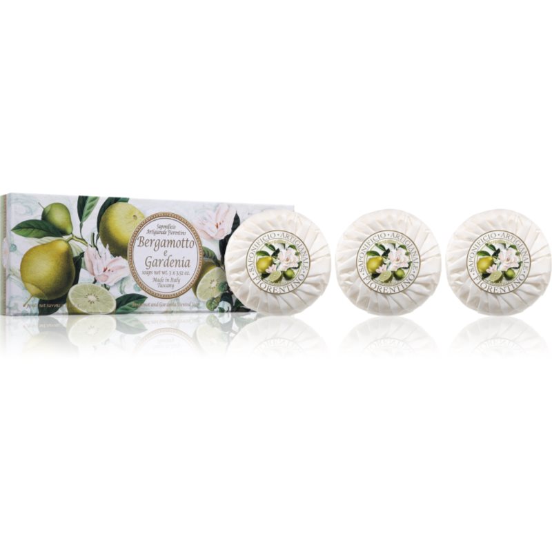 Saponificio Artigianale Fiorentino Saponificio Artigianale Fiorentino Bergamot and Gardenia Set σετ με στερεά σαπούνια