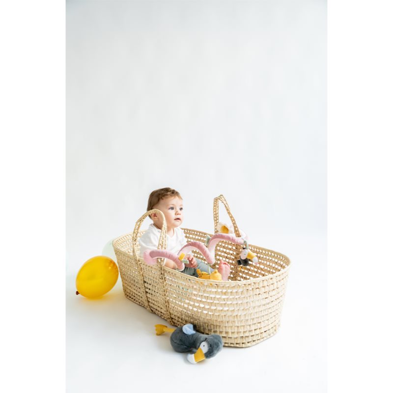 Saro Baby Spiral With Rattles Party Jungle контрастна підвісна іграшка Pink 1 кс