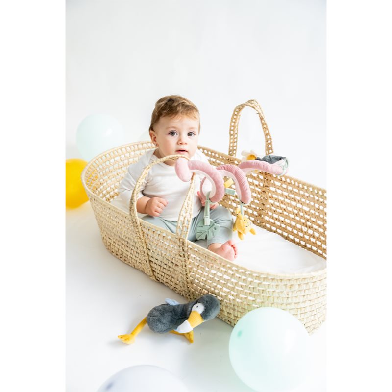 Saro Baby Spiral With Rattles Party Jungle контрастна підвісна іграшка Pink 1 кс