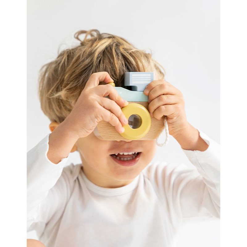 Saro Baby Wooden Camera fényképezőgép fából készült 24 m+ Mint 1 db termék 2. képe