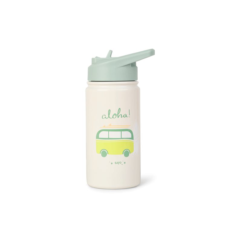 Saro Baby Thermos Bottle with Straw θερμός με καλαμάκι Sand Aloha 350 ml φωτογραφία