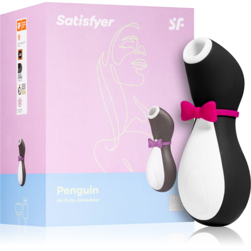 Satisfyer Penguin Stimulateur Clitoridien Black And White 12 Cm