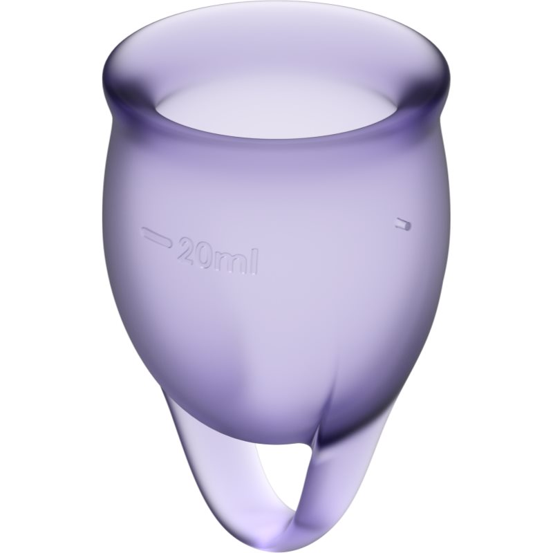 Satisfyer Feel Confident Menstrual Cup menstruační kalíšek Purple (obrázek 3)